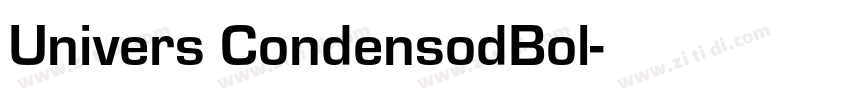 Univers CondensodBol字体转换